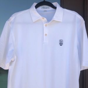 Peter Millar All White Paradise Valley CC Polo M